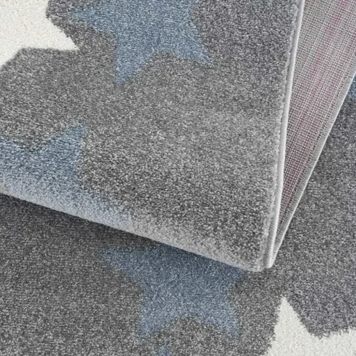 Livone carpet star band blue gray, Carpet size: 120 x 180 cm