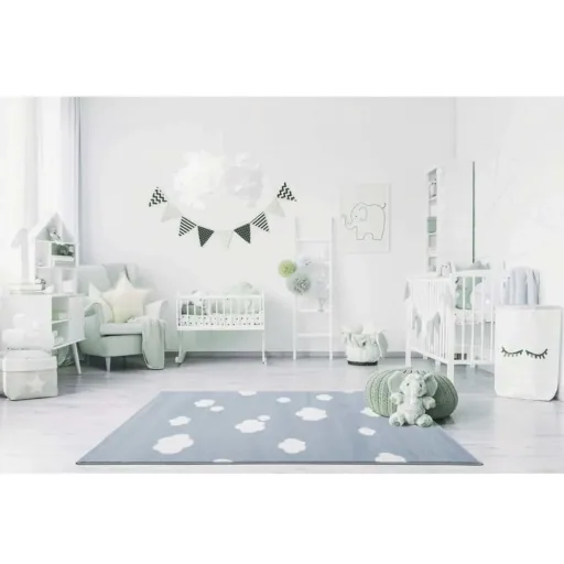Livone carpet clouds blue, Carpet size: 160 x 230 cm