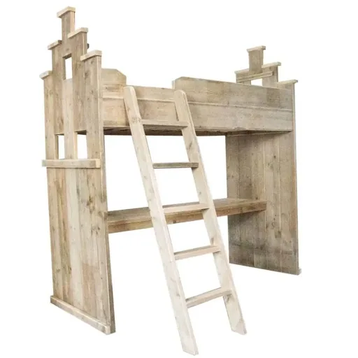 Dutchwood loft bed house with desk