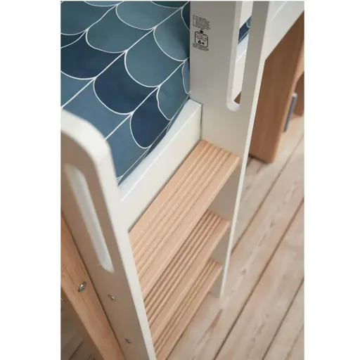 Flexa nor half - high bed ladder weird white / oak