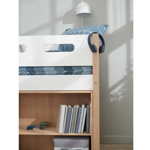 Flexa nor half - high bed ladder weird white / oak