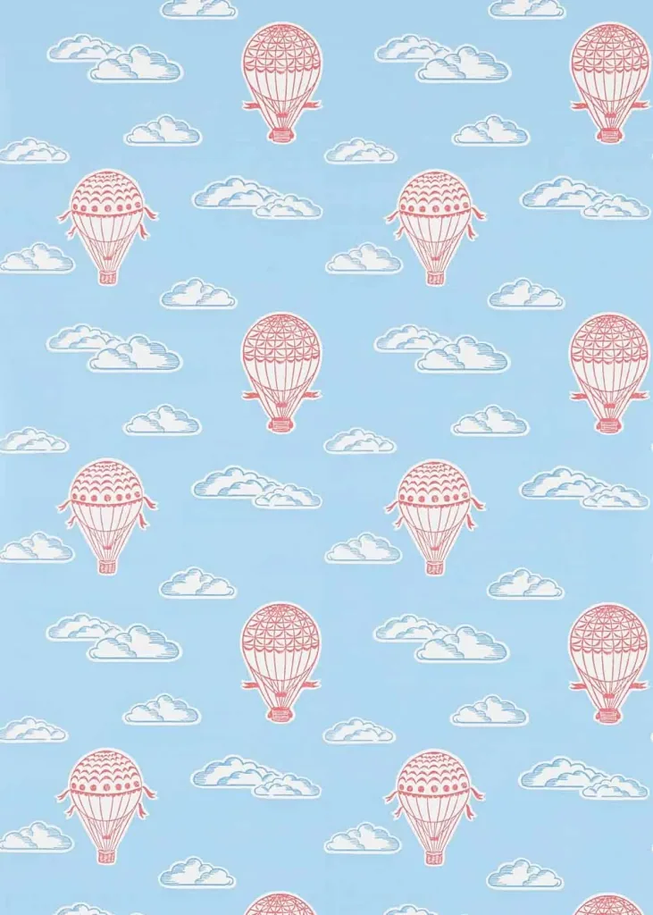 Little Sanderson Abracazoo wallpaper hot air balloons red blue