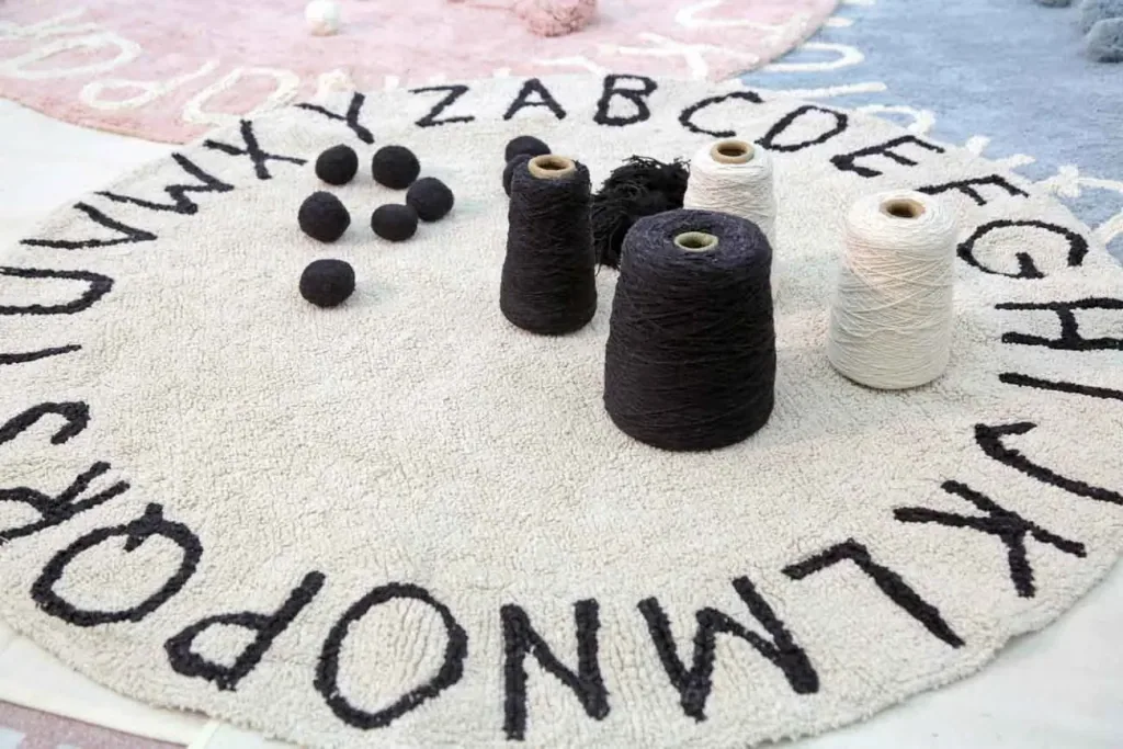 Lorena Canals round carpet abc nature