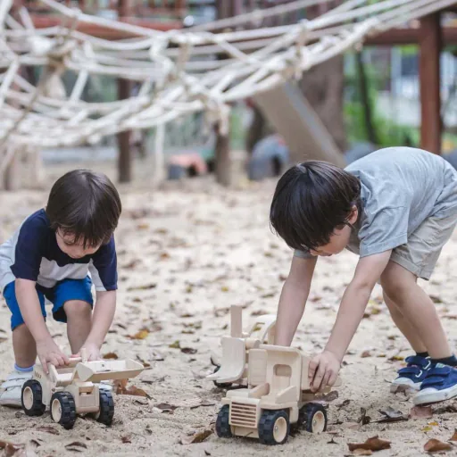 Plan Toys forklift wood nature