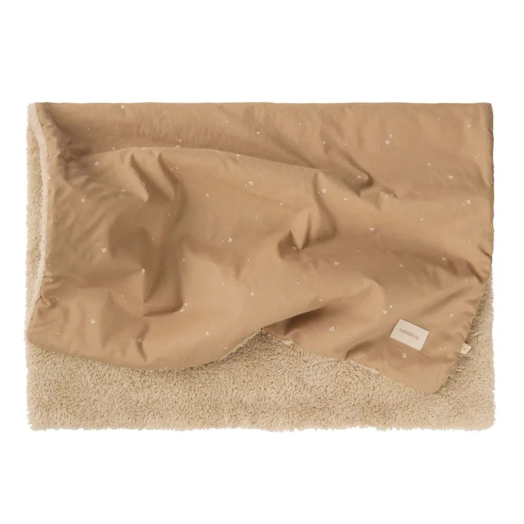 Nobodinoz STORIES Baby Blanket Newborn, 70 x 100 cm, Color: Blushing Little Cherries