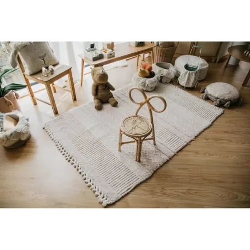 Lorena Canal's washable wool car "Ari" Rosa, Size: 120 x 170 cm