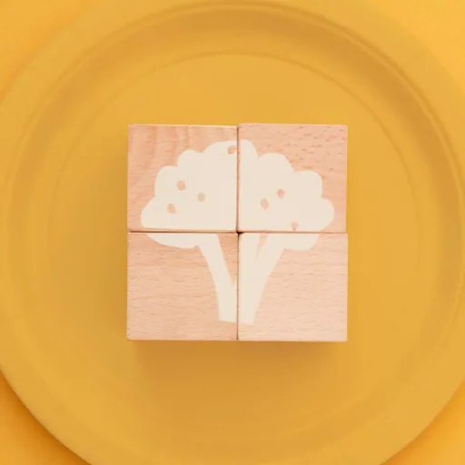 Nobodinoz wooden blocks / puzzle vegetables