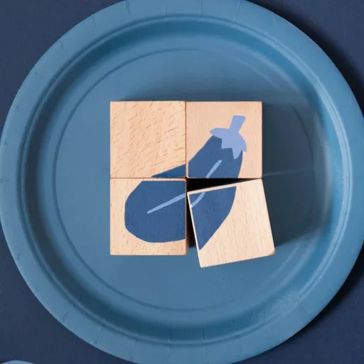 Nobodinoz wooden blocks / puzzle vegetables