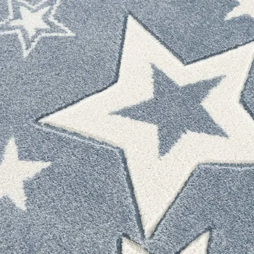 Livone children's carpet Galaxy stars blue, Carpet size: 120 x 180 cm