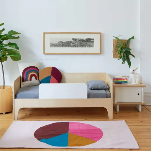 Oeuf bedtable ml birch with white