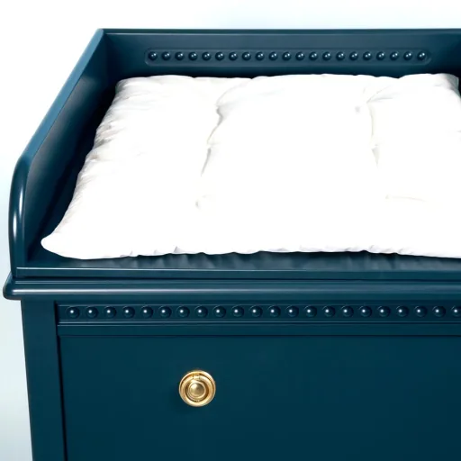 Gustavienne wrapping for Chest of drawers dark green