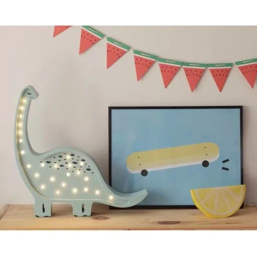 Little Lights LED Decorative Children's Lamp Dino light blue