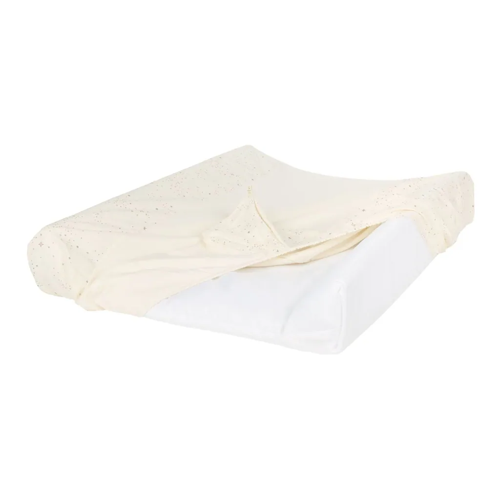 Nobodinoz STORIES cover for changing pad, 50 x 70 cm, color: Natural Milky Way