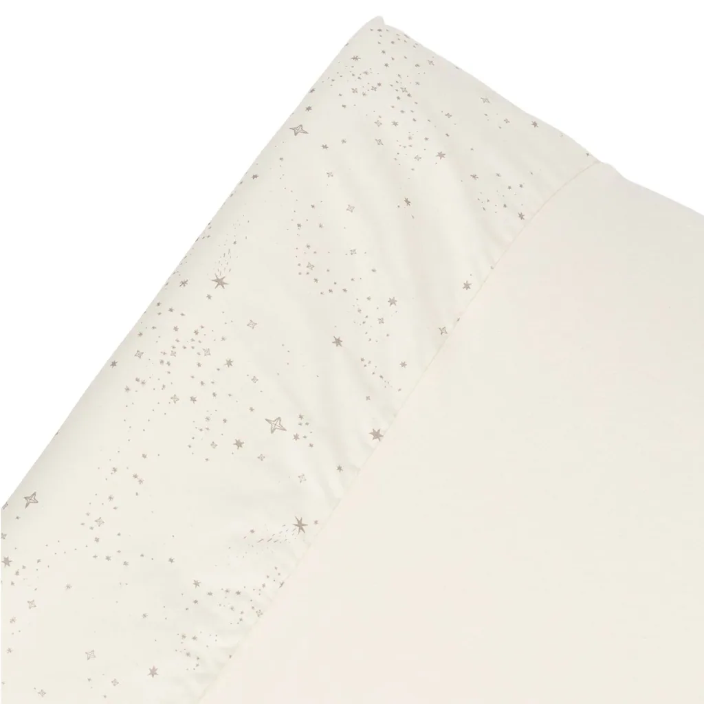 Nobodinoz STORIES cover for changing pad, 50 x 70 cm, color: Natural Milky Way