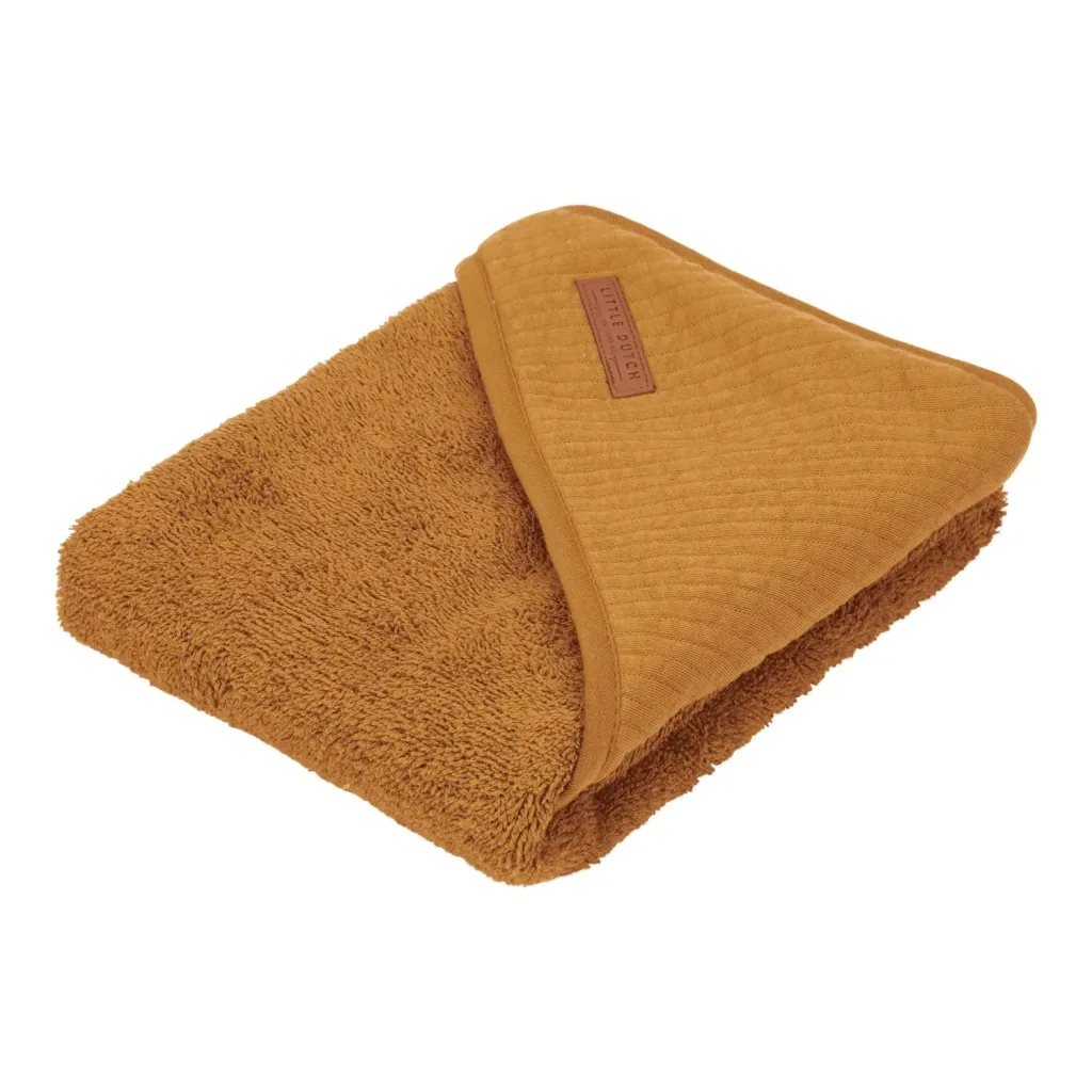 Little Dutch Baby Hooded Towel, Color: Ochre Spice
