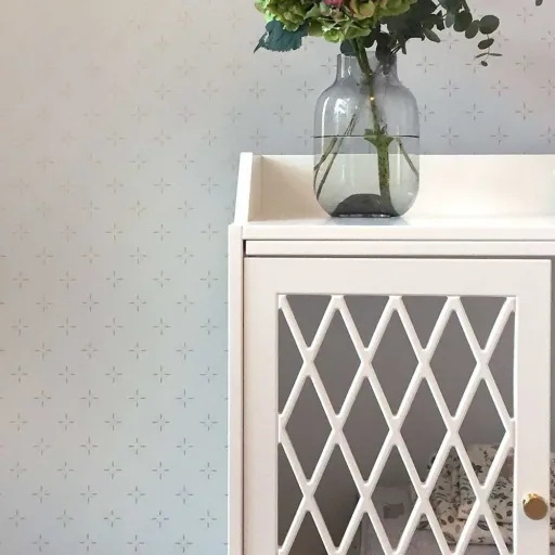 CAM cam wrapping Chest of drawers Harlequin white