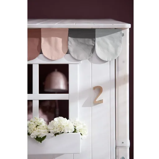 Flexa single bed house white gray