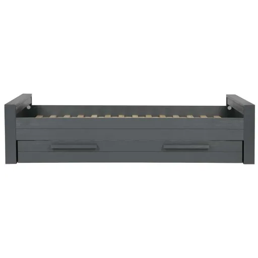 Wood Cot Dennis Stahlgrau 90 x 200 cm
