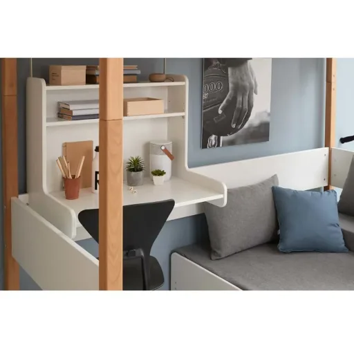 Flexa nor loft bed "Casa" white / oak