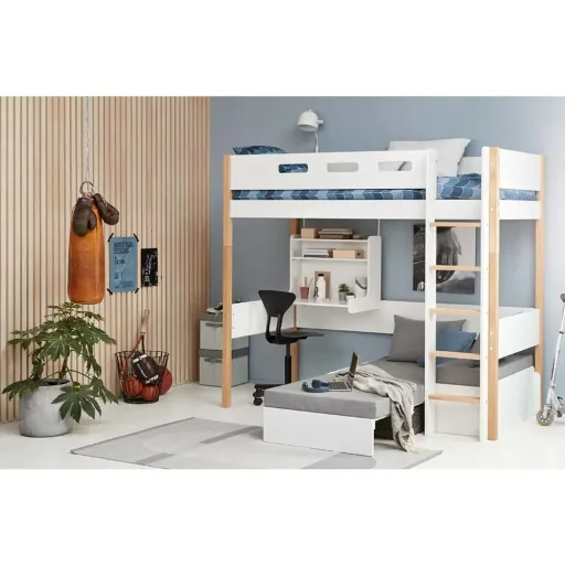 Flexa nor loft bed "Casa" white / oak