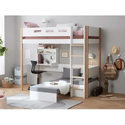 Flexa nor loft bed "Casa" white / oak