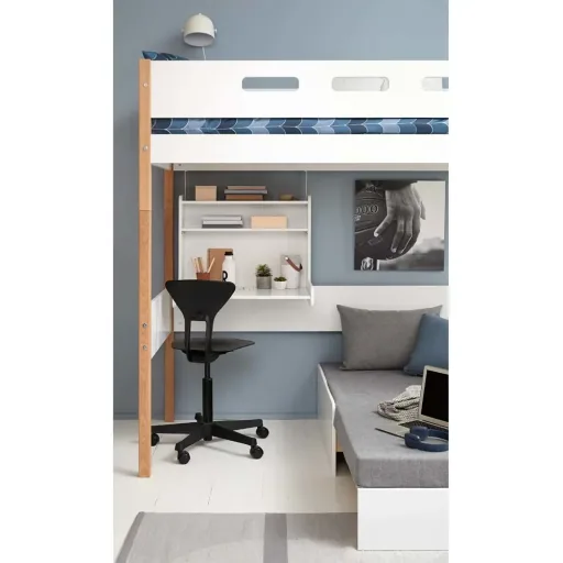 Flexa nor loft bed "Casa" white / oak