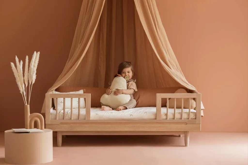 Nobodinoz Fall protection for junior bed "Pure" oak