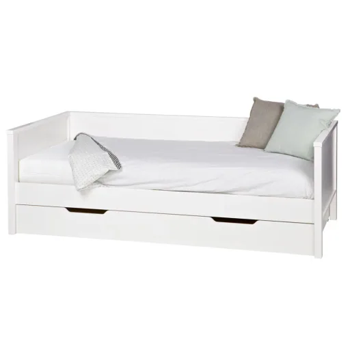 Wood nikki bed drawer for sofabett white