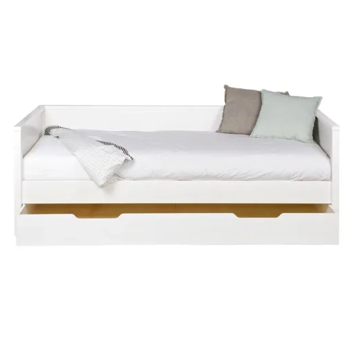 Wood nikki bed drawer for sofabett white