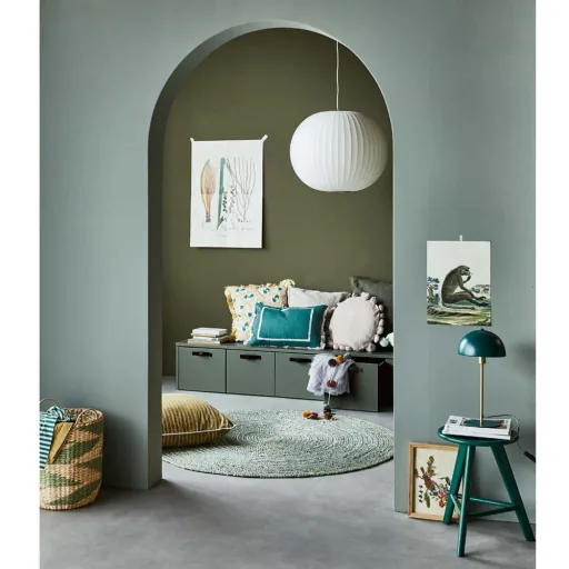 Vtwonen bench with containers gray green