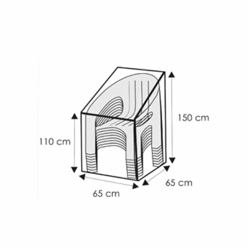 Clear Stacking Chair Cover, Outdoor Furniture Protector 65x65x110/150cm