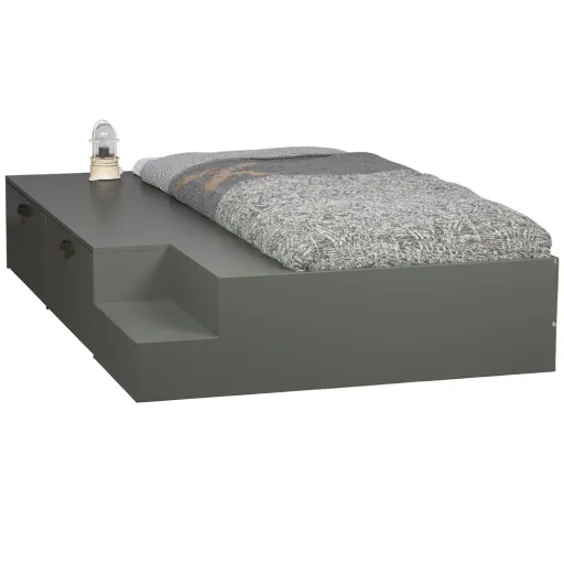 Vtwonen drawer bed gray green