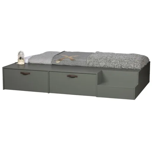 Vtwonen drawer bed gray green