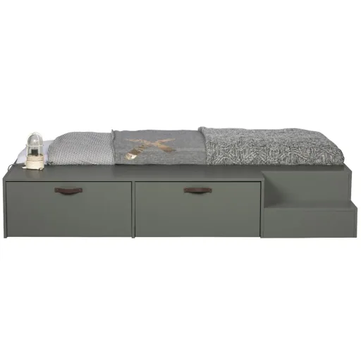 Vtwonen drawer bed gray green