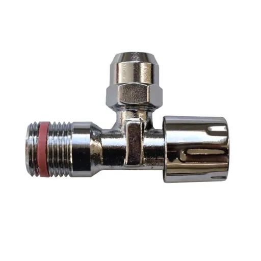 1/2 Inch Self-Sealing Chrome Angle Valve