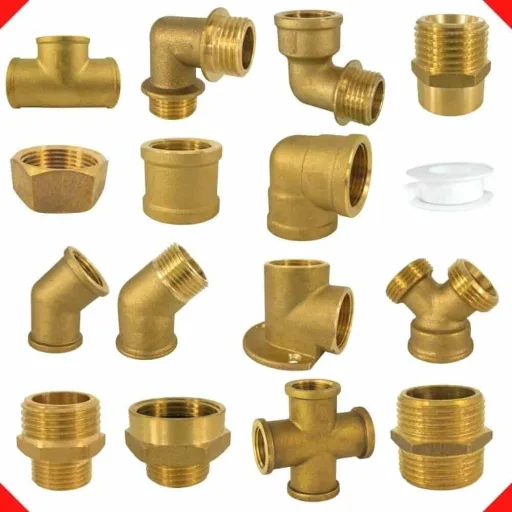 3/4" Brass Pipe Cap, Threaded Fitting, Plumbing & Heating