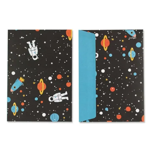 Ava & Yves invitation cards set rocket