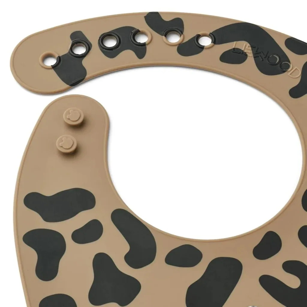 Liewood silicone bib 2er Pack - Tilda, Color: Mega Leo / Oat Mix