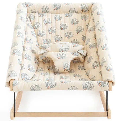 Nobodinoz baby rocker "Gatsby" blue cream