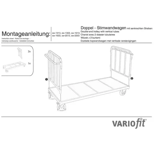 Struts Double-End Wall Cart 500 kg Type M (TG)