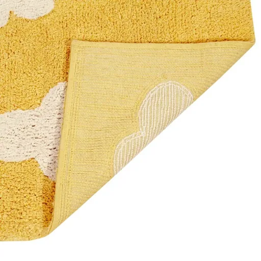 Lorena Canals carpet clouds mustard yellow