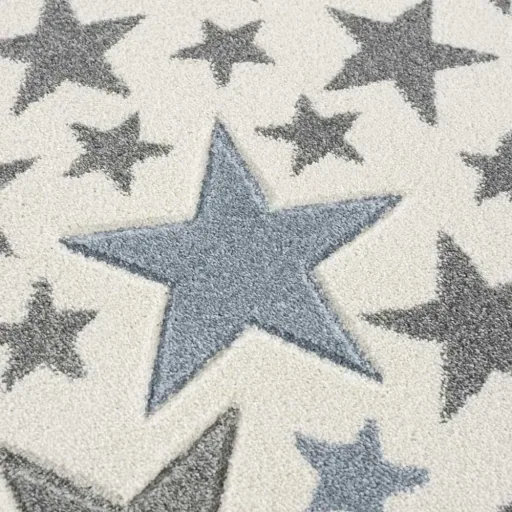 Livone children's carpet stella stars blue gray, Carpet size: 160 x 230 cm