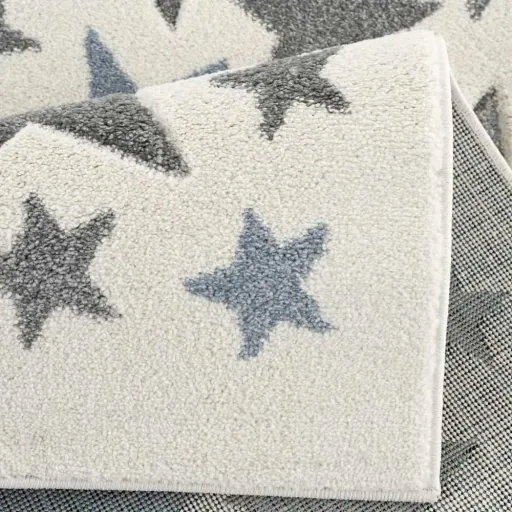 Livone children's carpet stella stars blue gray, Carpet size: 160 x 230 cm