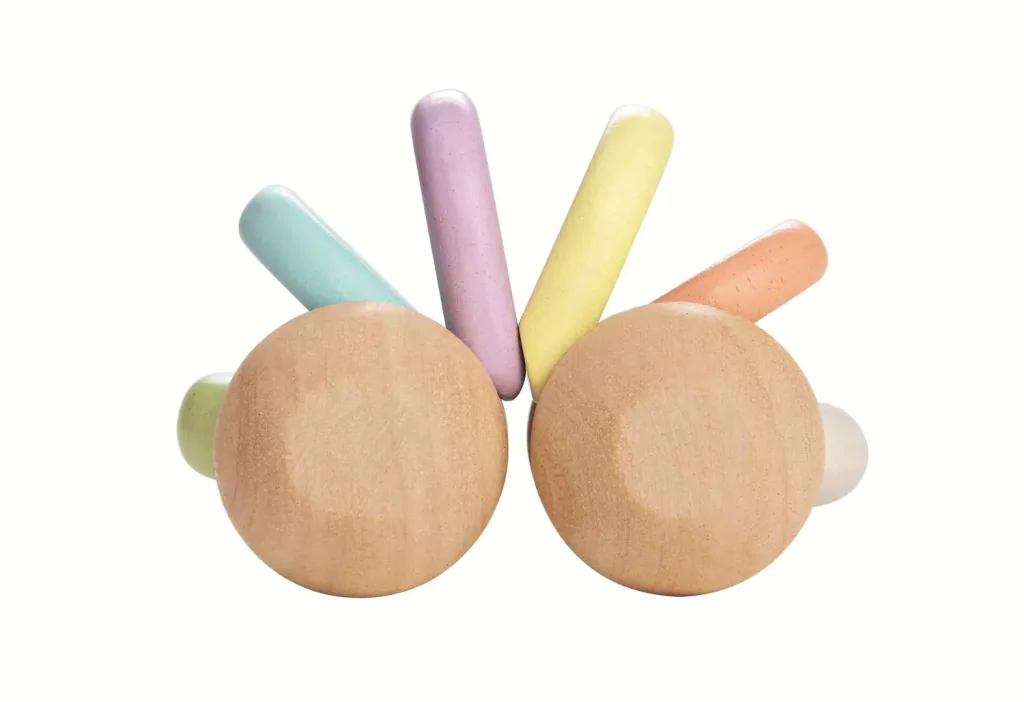 Plan Toys – Pastel Baby Car, Rubberwood