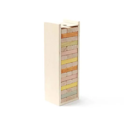 Kids concept stacking sticks wood