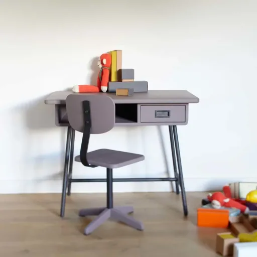 Laurette children's desk la class with chair, Color: Bubble gum