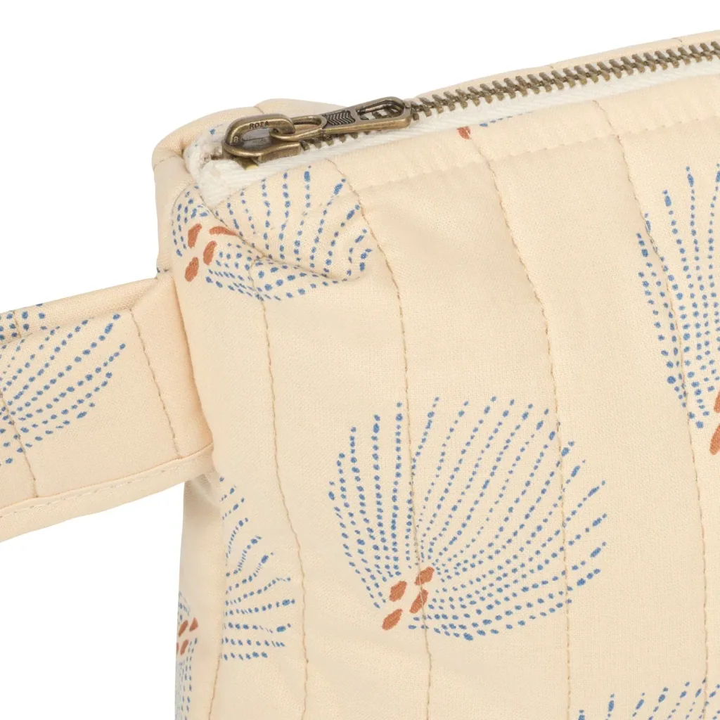 Nobodinoz STORIES Cosmetic Bag, 30 x 18 x 7 cm, Color: Blue Gatsby / Cream