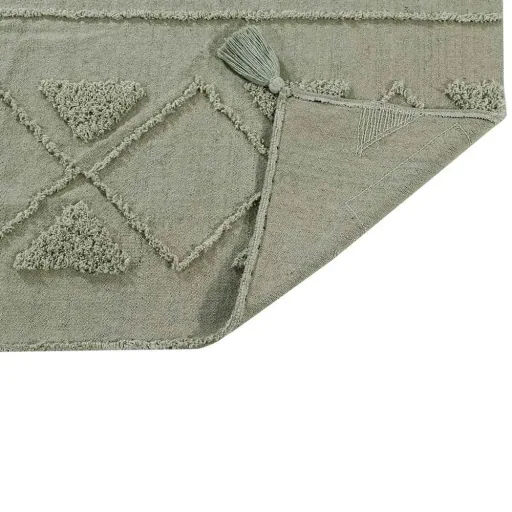 Lorena Canals washable cotton carpet "Tribu" olive, Carpet size: 200 x 300 cm