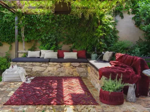 Lorena Canals carpet "Earth" red