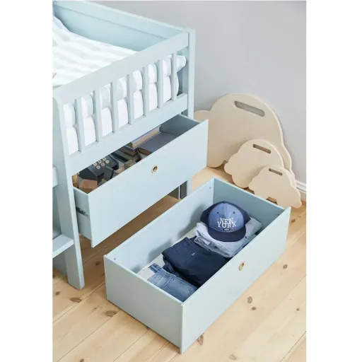 Flexa drawer bed "Freja" blue